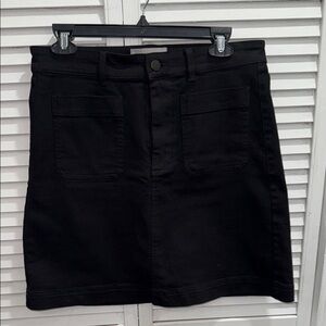 Everlane Classic Black Mini Skirt